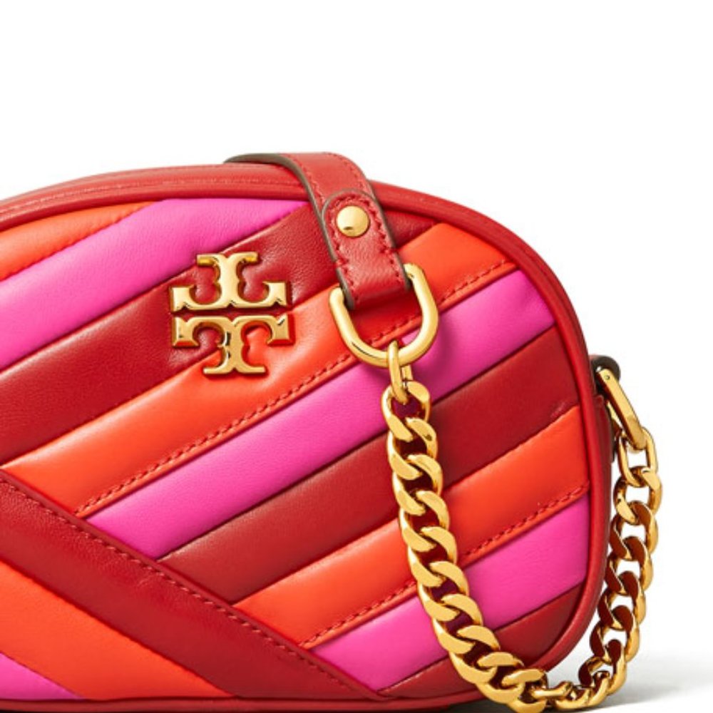 Sold ! Tory Burch KIRA CHEVRON COLOR-BLOCK CAMERA BAG - Picture 3 of 8
